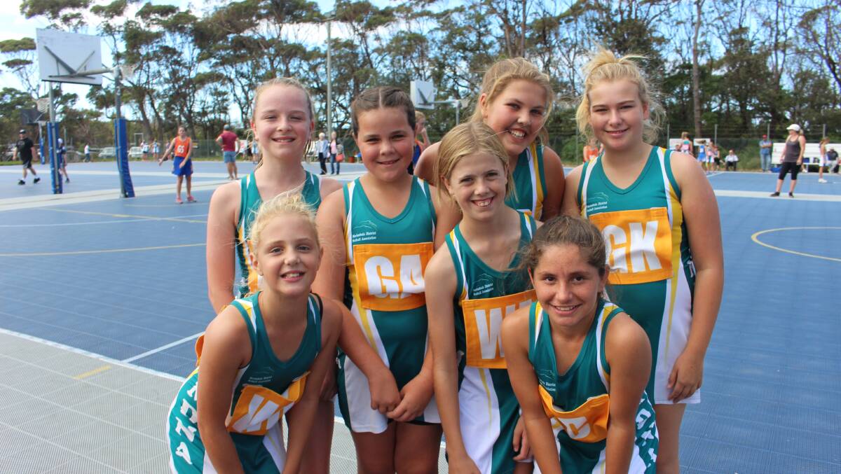 Young guns: There was fierce competition, impressive skills on display and a lot of fun and laughter at the Merimbula netball carnival on Sunday. More photos online.