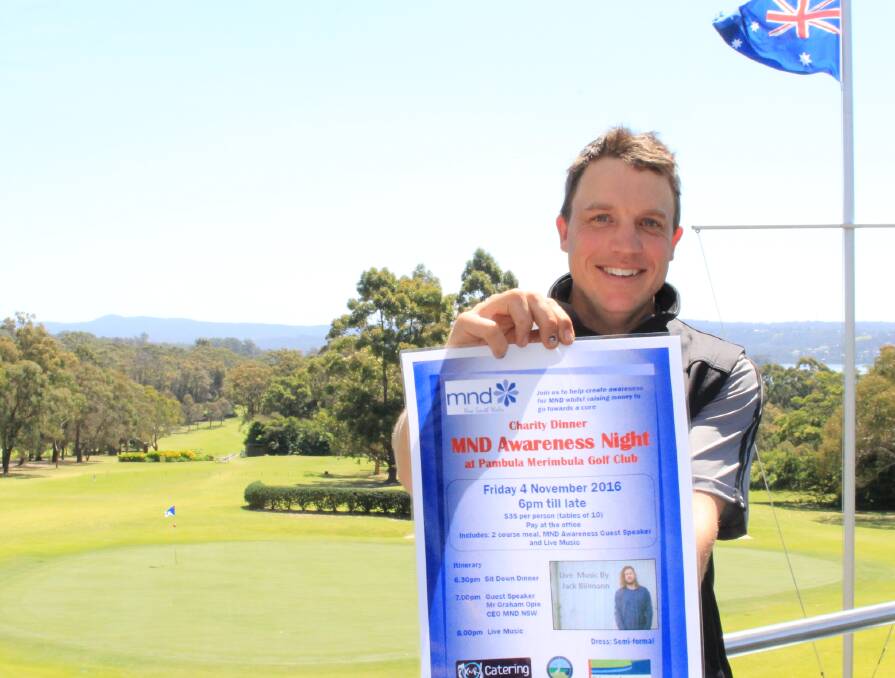 Supporting others: Pambula Merimbula Golf Club course superintendent Pat Wilson is doing his best to raise money for those suffering from and to help find a cure for Motor Neuron Disease. Picture: Melanie Leach