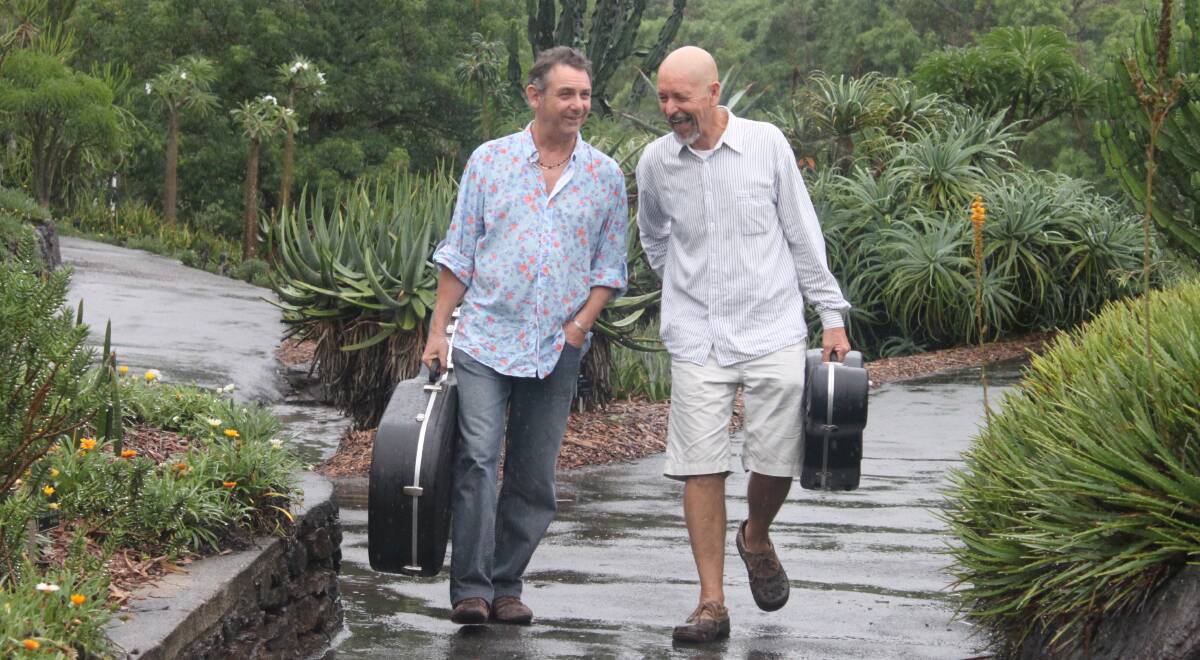 Surf music: Tim Gaze and Peter Howe are bringing their acoustic surf sounds to Club Sapphire, Merimbula on Friday, February 3. 