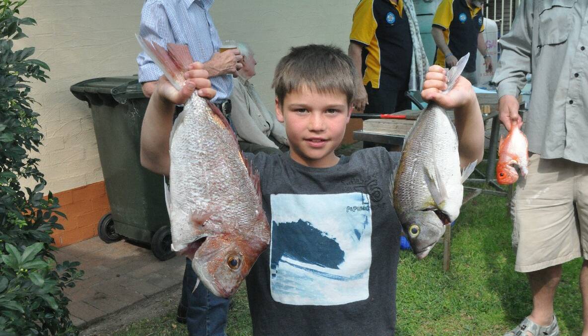 Tom Cargill at the Tomakin Sports and Social Club Fishing Club's Bonanza competition. (6/10/2013) 