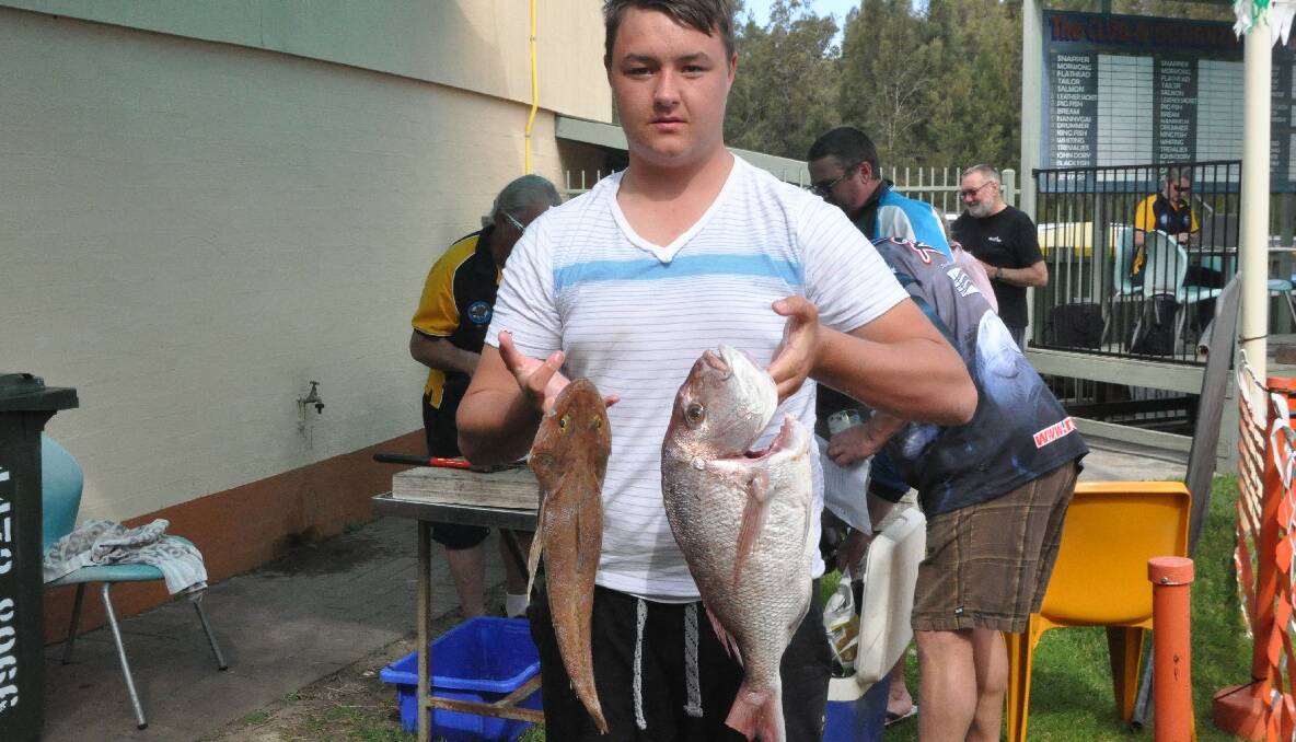 Caleb Bartholomew at the Tomakin Sports and Social Club Fishing Club's Bonanza competition. (6/10/2013) 