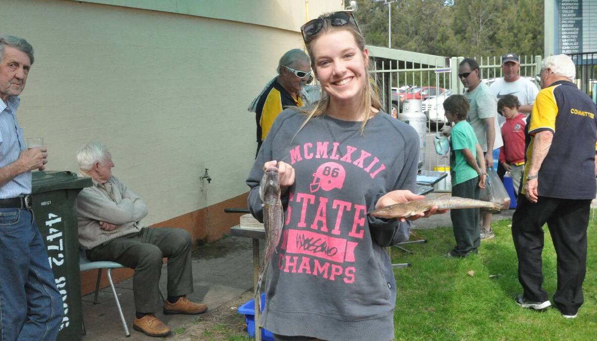 Jessica Gowing at the Tomakin Sports and Social Club Fishing Club's Bonanza competition. (6/10/2013) 