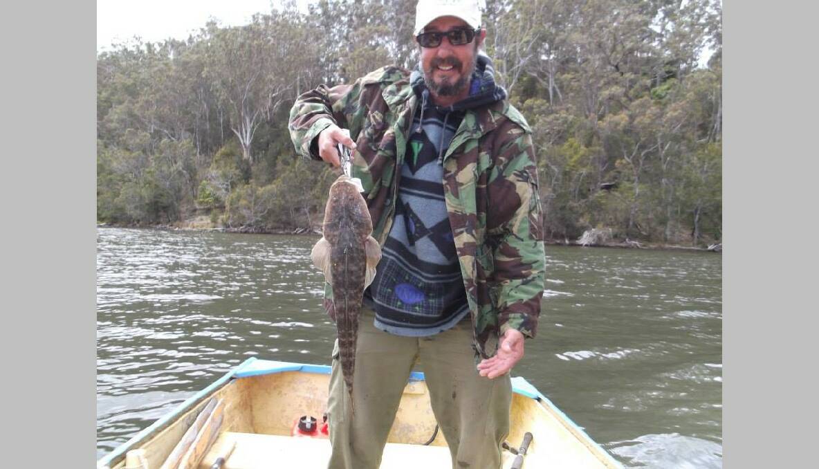 TUROSS FLATHEAD: Jeffro Martin from Canberra caught this flathead at Tuross Lake last Sunday. (27/11/2013) 
