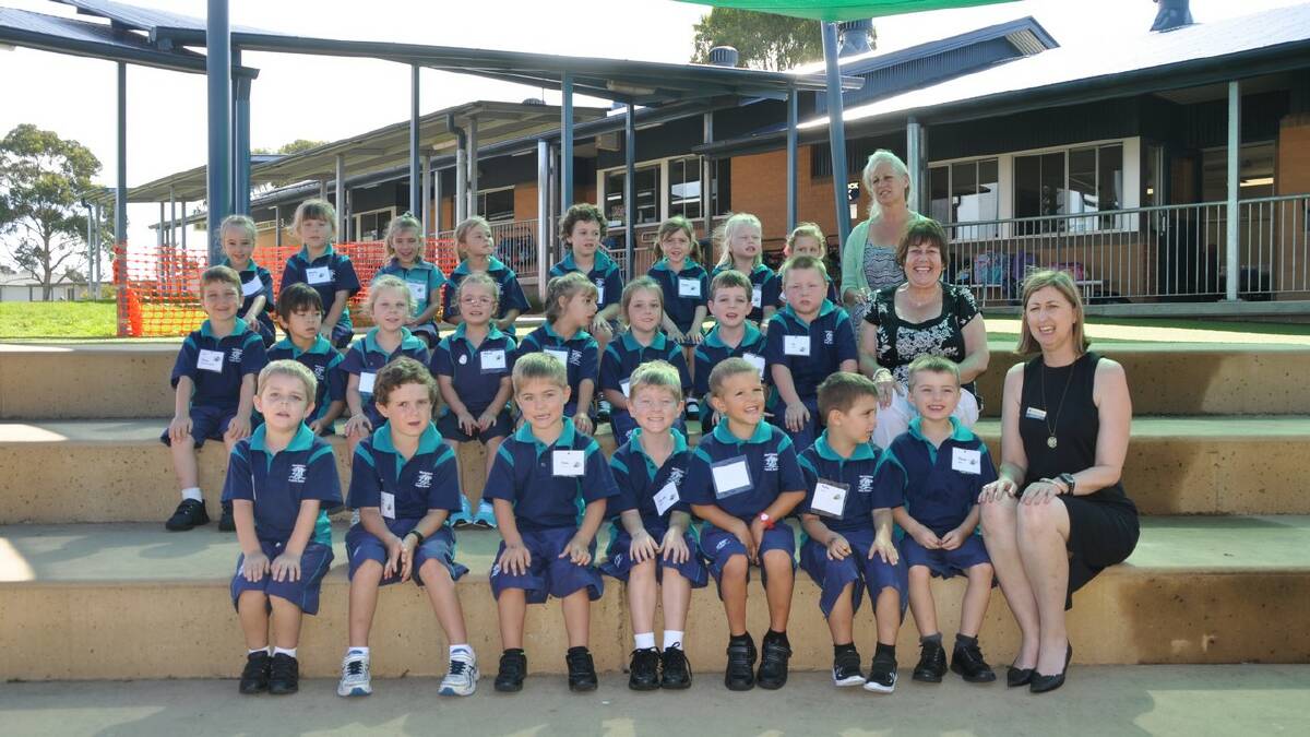 Merimbula Public School kindergarten students.