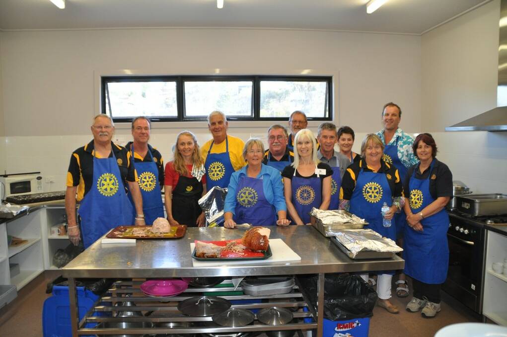 The Rotary Club of Pambula (special catering team) did the hard yards in the kitchen and served up a banquet for the guests. 