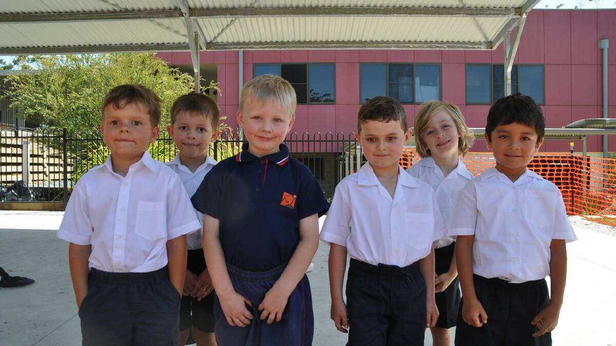 New Lumen Christi kindergarten students.