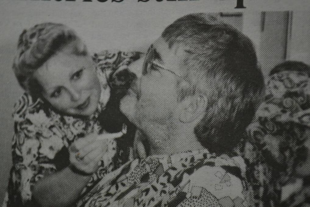 A beard growing competition - an early Movember perhaps? - saw Peter Anderson having it (the beard) lopped off by Linda McCabe from Silver Scissors. 