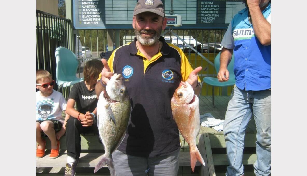 PAUL'S HAUL: Paul Wright with some great morwong.