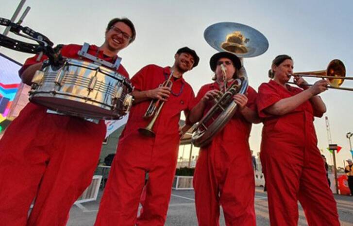 The Cephalopods, a six piece brass band will be joined by numerous local Sapphire Coast brass and percussion players to perform at the 2022 Wanderer Festival.