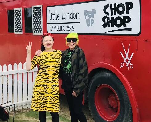 Stah Power and Sunny from the Little London Pop Up Chop Shop in Oaklands Pambula. 