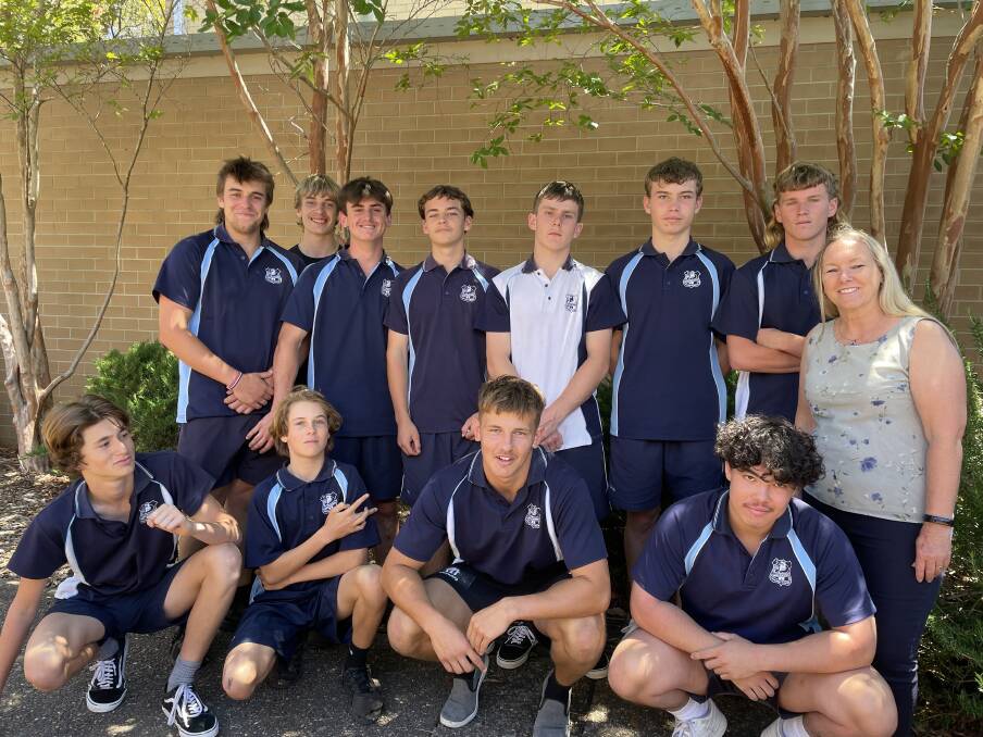 Meet Eden High's cricket team. Back row - Pierce Hayes, Mason Hayes, Anthony Seach, Brendan Wilson, Travis Fulton, Campbell Lovato, James Bell. Front row Lawrie Mudaliar, Xavier Overend, Joseph Elton and Walter Blewit along side their coach Michell Bond. Absent - Beau Bennett and Rahul Mudaliar. Picture by Amandine Ahrens 