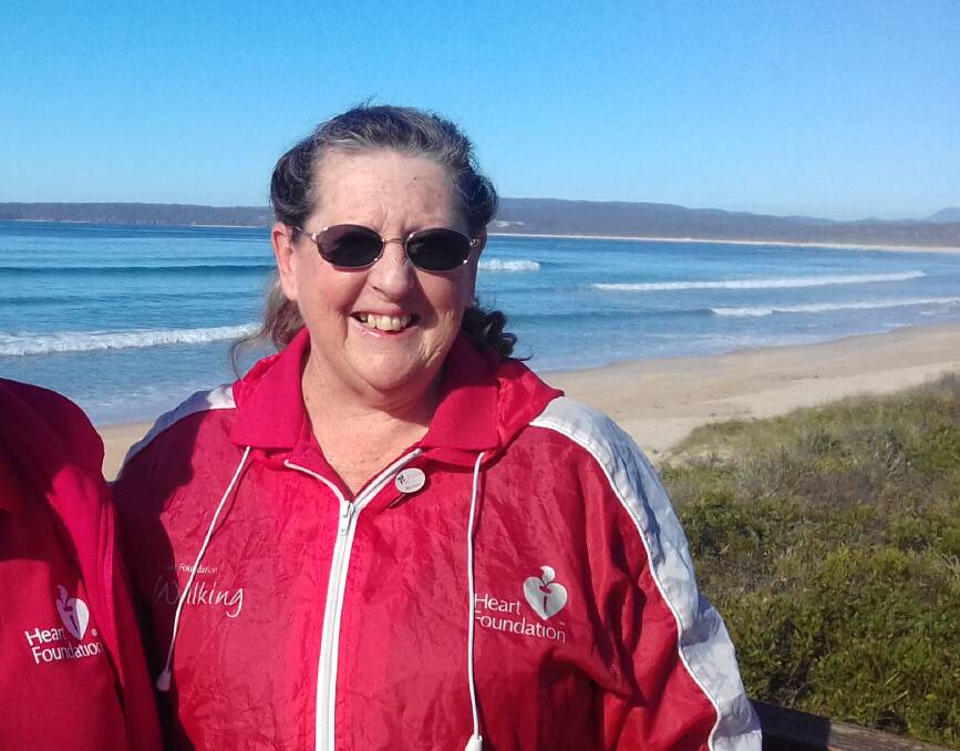 Shirley Rixon has been involved in a number of community-based activities. She now runs a weekly walk in Merimbula under the banner of the Heart Foundation and has done so since 2013. Photo: supplied