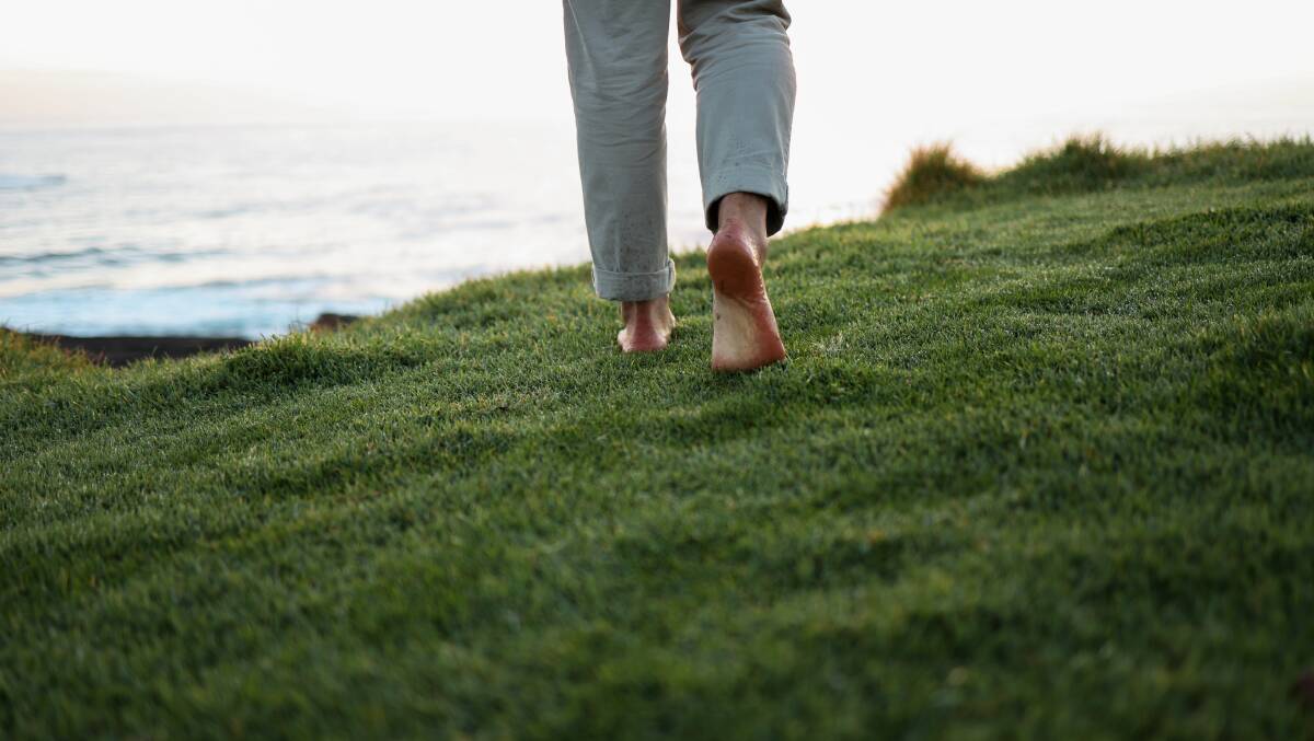JC is a big proponent of walking bare foot in natural environments, but where not possible he recommends slowly transitioning to barefoot shoes, which are designed to maintain the foot's natural shape and function. Photo: supplied 