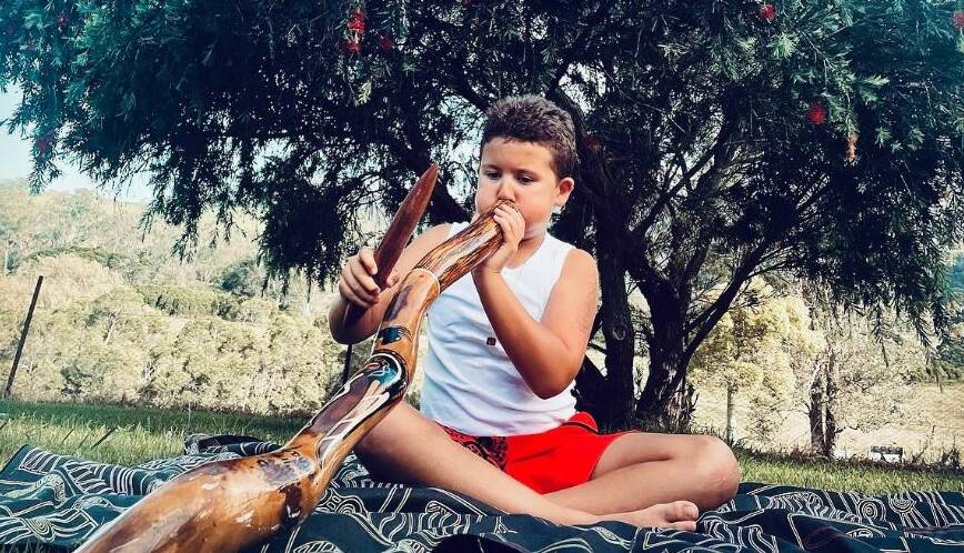 Emma Stewart's son Nate is 8-years-old and like Emma, he has had a very strong foundation in pride for his Indigenous culture and expression. Photo: supplied 