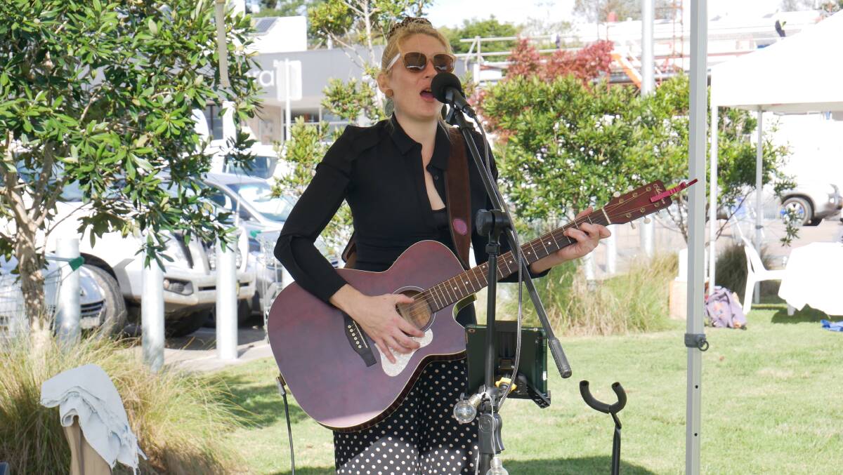 Young local musician Kara Coen was invited to play during the forum. Photo: Ellouise Bailey