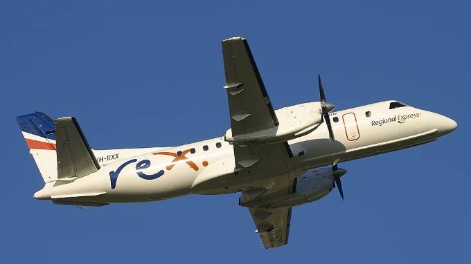 The plane that took the missed approach was a Saab340. Photo: Chris Griffiths & The Rex Group.