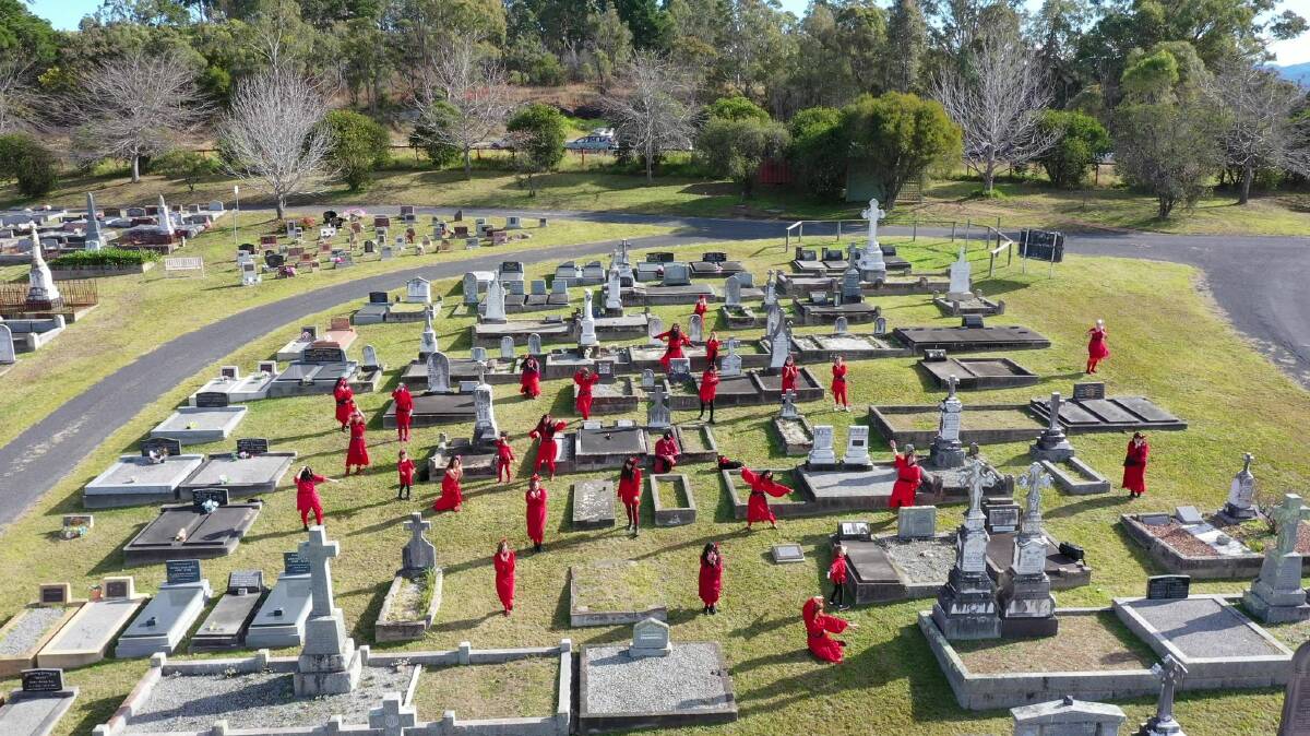 Th event will raise money for domestic violence survivors who are fleeing dangerous relationships. The cemetery was chosen as a stark reminder for the impacts of that violence. Photo: Katrina Walsh