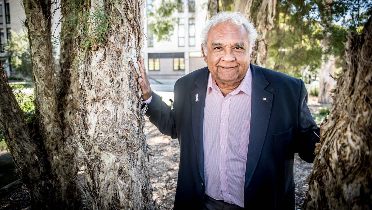 Voice co-designer and University of Canberra Chancellor Tom Calma. Picture by Karleen Minney