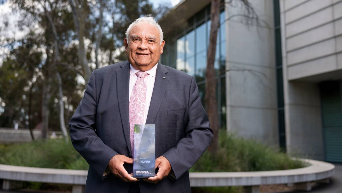 2023 Australian and ACT Senior Australian of the Year Professor Tom Calma. Picture by Sitthixay Ditthavong