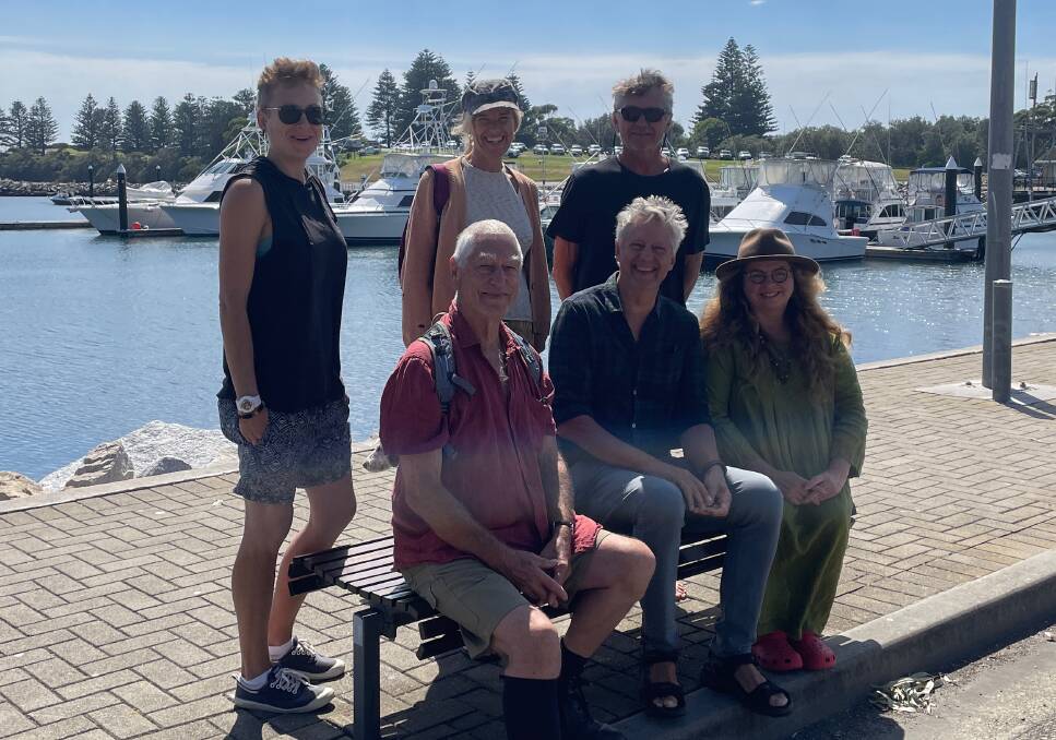 Some of the 101 members of Bermagui Matters: Ella Louise, David Harris, Jo Cornish, Hal Young, John Orr and Motria Tymkiw von Schreiber. Picture by Marion Williams