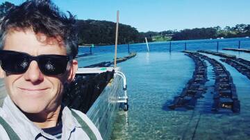 Mark Harris of Harris Oysters has been growing oysters for just five years but won silver at the 2022 and 2023 Sydney Royal Aquaculture Competition. The oysters grow in floating baskets opposite each other. Picture supplied