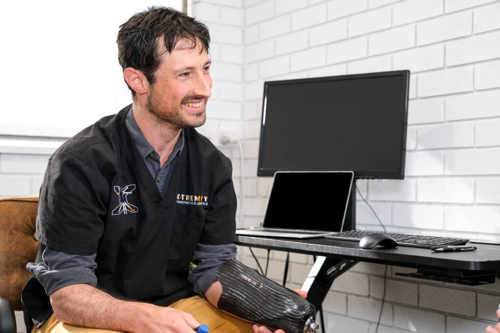 David Jones, one of X-Tremity's certified prosthetists and orthotists, at the Nowra clinic. Picture supplied