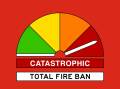 The fire danger rating on the Far South Coast has been upgraded to catastrophic. Picture via Rural Fire Service