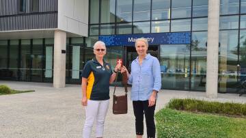 Tathra Lions Lady, Kathy Dack, and Linda Geale, Respiratory Nurse Specialist. Picture supplied