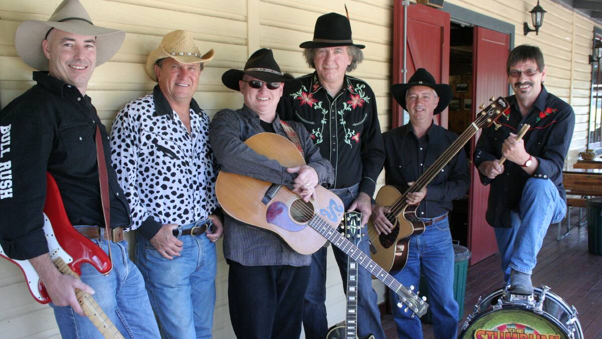 TENTH ANNIVERSARY: The Stumblin' Wilburys - Gary Carson Jones, Frankie J Holden, Andy O’Donnell, Pol O’Shea, Dave Crowden and Ken Vatcher.