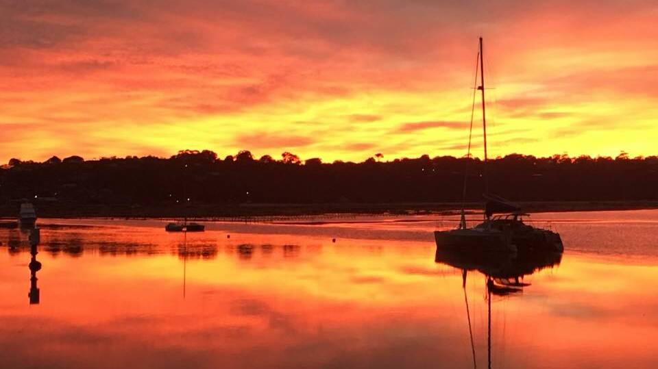 Last Friday's sunrise was a stunner, with photographers like Sharon Walker sharing their shots on the Merimbula News Weekly Facebook page.