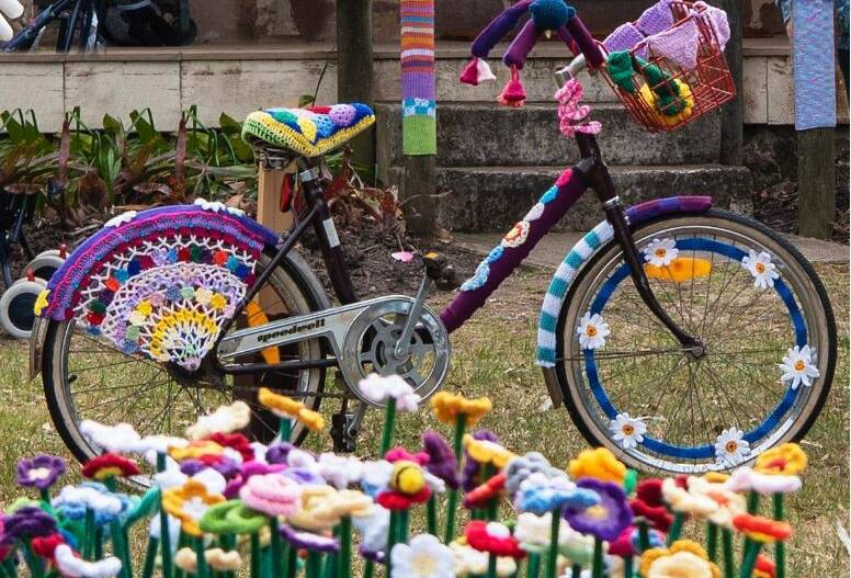 Enjoy the delights of a yarn bombed Merimbula and Old School Museum, August 20.