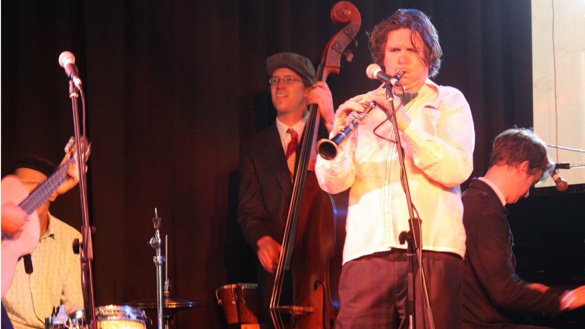 Musician Phil Moriarty performs with the Black Sea Gentlemen. 
