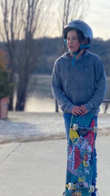 Xavier Lehoczky, 10, of Merimbula, is among a host of young local skaters keen for a new skatepark in Merimbula and helping raise money to see it happen. Photo supplied