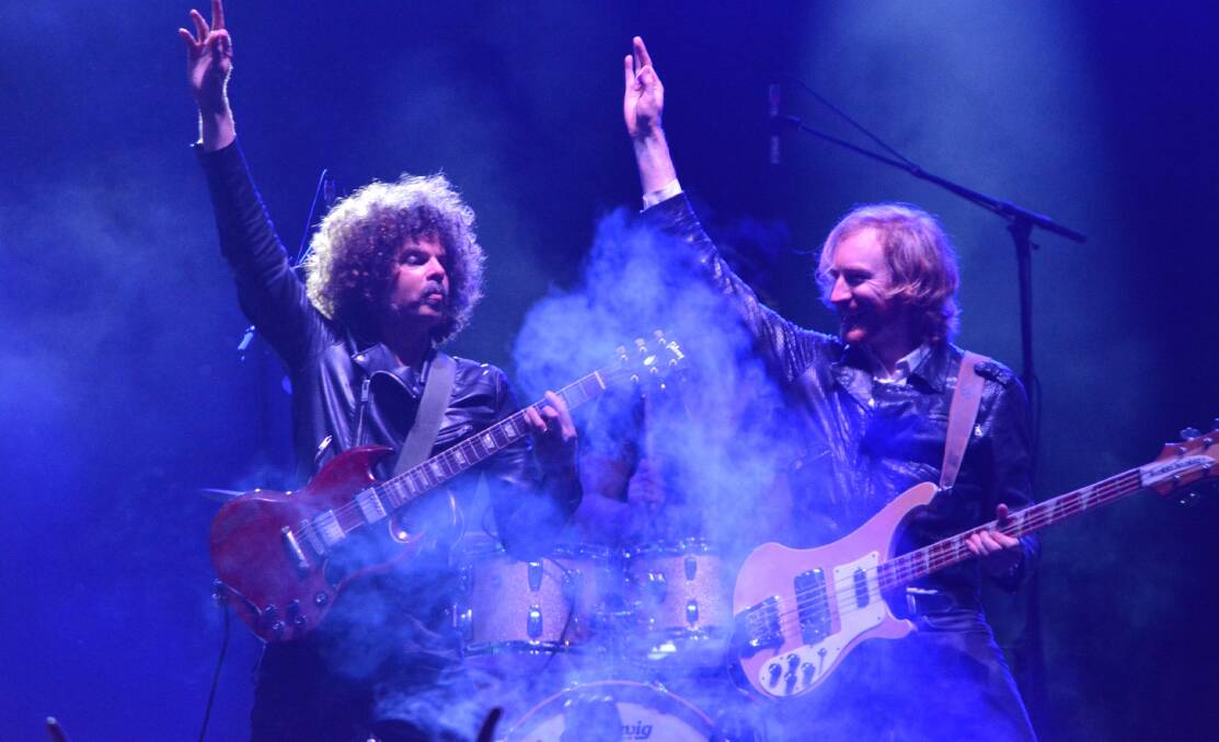 Wolfmother on the Wanderer Festival main stage Saturday night. Picture by Ben Smyth