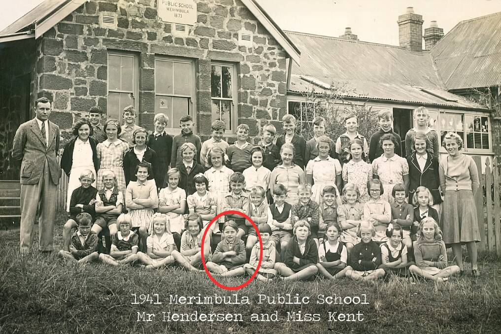 Merimbula Public School in 1941. Betty is circled.