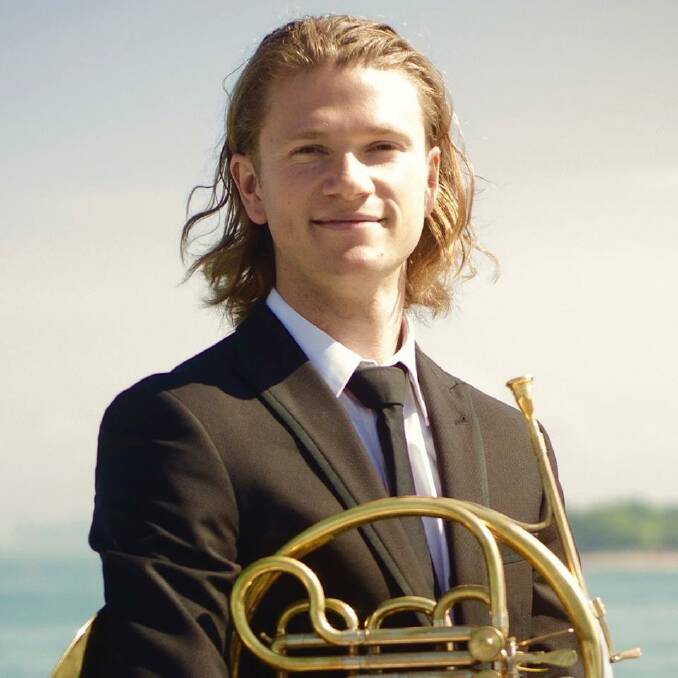 French horn player Sebastian Dunn.