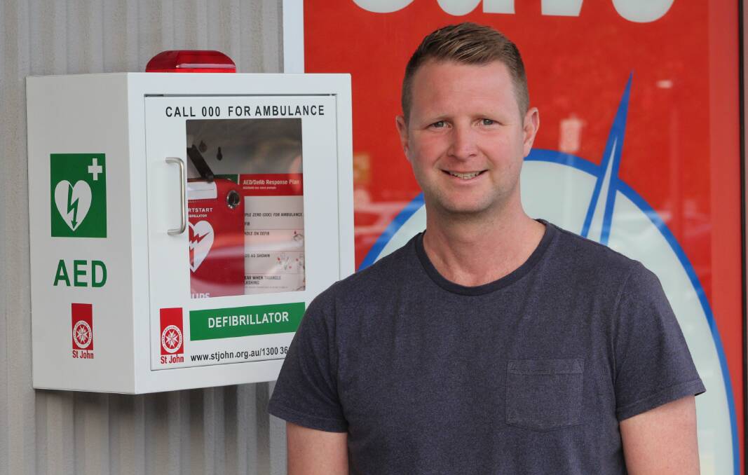 Josh Stanton of Tura Beach is the driving force behind two new defibrillators in Tura and Merimbula available 24/7. Photo: Ben Smyth
