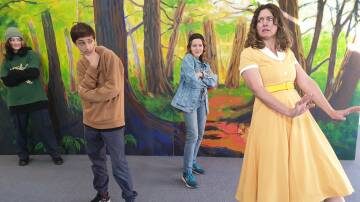 Goldilocks and the Three Bros are played by (from left) Anise Yi, Lincoln Dack, Belinda Rosenbaum and Amber Bright.