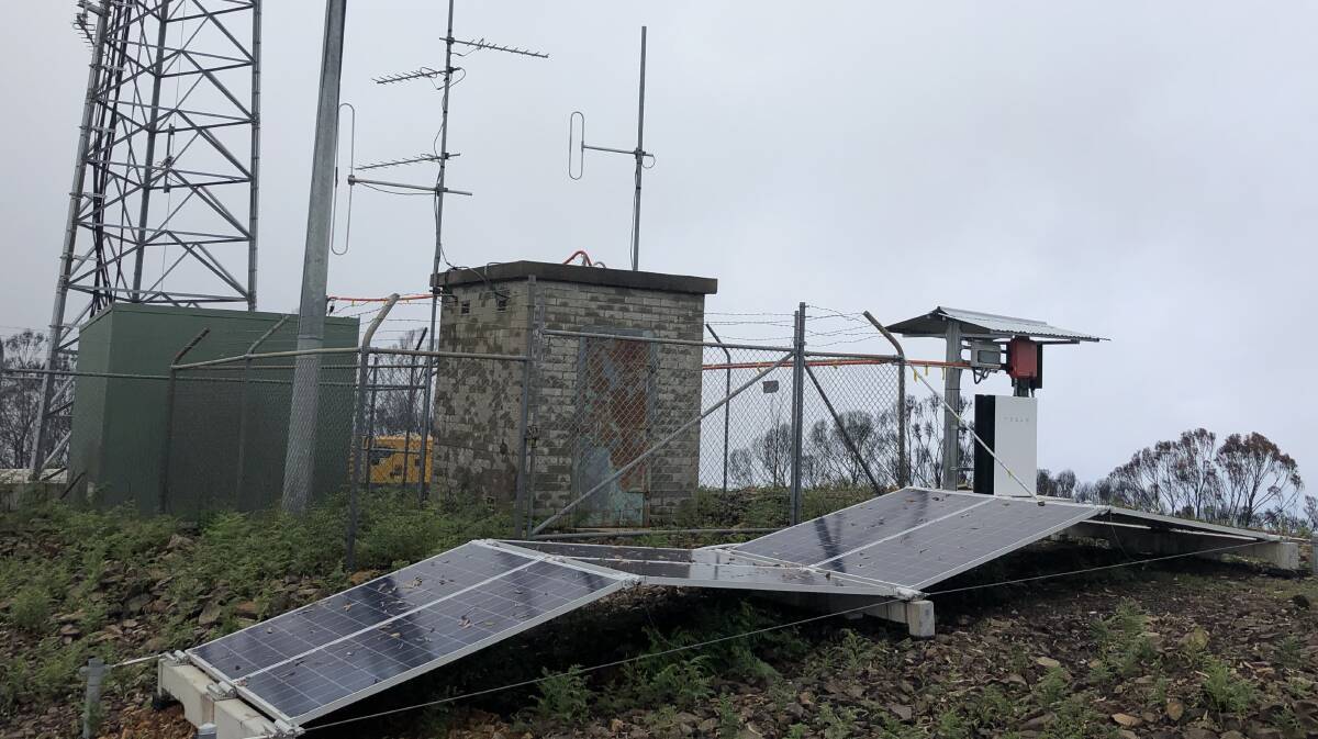A stand-alone power system in use at Peak Alone near Cobargo in the aftermath of the Black Summer bushfires. Picture supplied