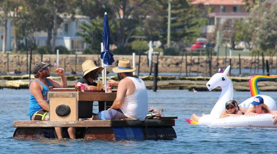 Floating contraptions of all kinds join the annual Merimbula Float