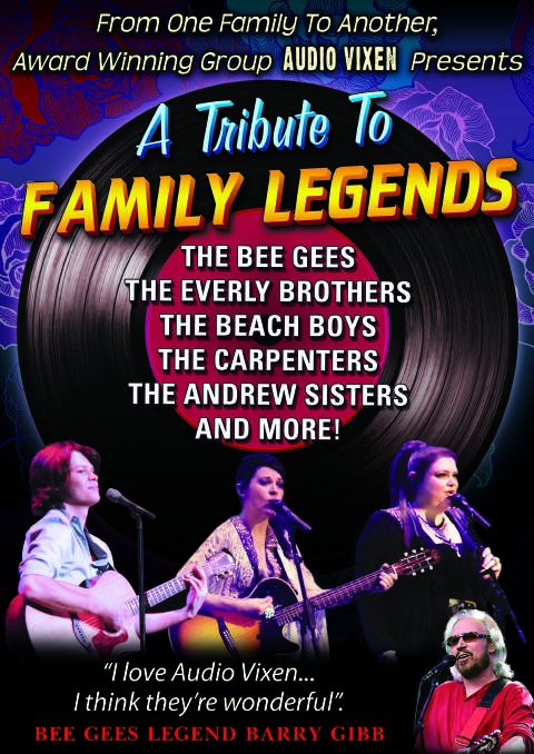 Audio Vixen's Family Legends tribute show is in Merimbula next week.