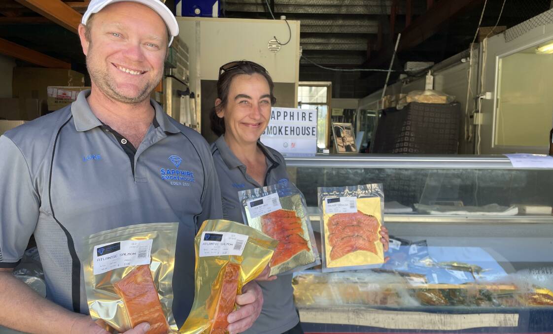 Sapphire Smokehouse owners Luke Thurling and Stacy Parnell are passionate about bringing smoked goods to the area. Picture by Amandine Ahrens 