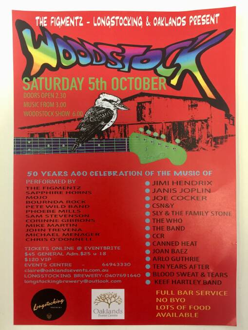 Celebrate 50 years of Woodstock with South Coast's finest