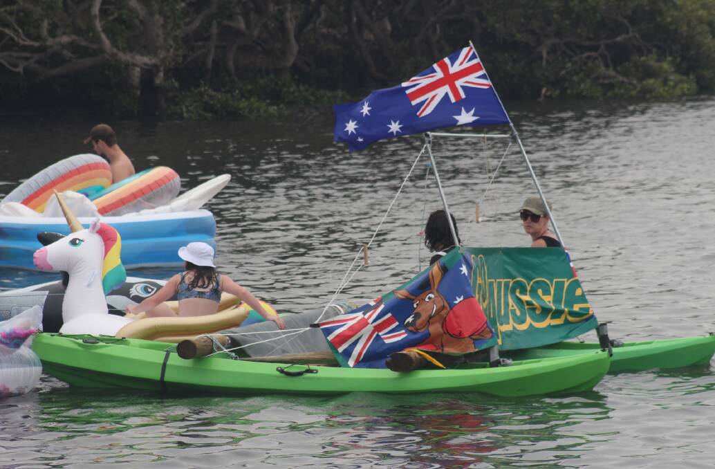 MAKING A SPLASH: Rainbow unicorns and Aussie outriggers are just some of the colourful vessels taking part in last year's Australia Day Float. 