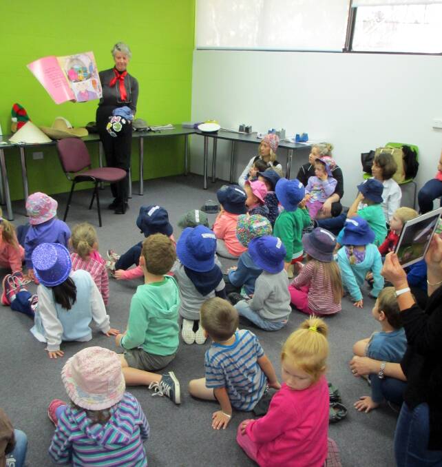 Children enjoy storytime at the Bega Valley Library. 