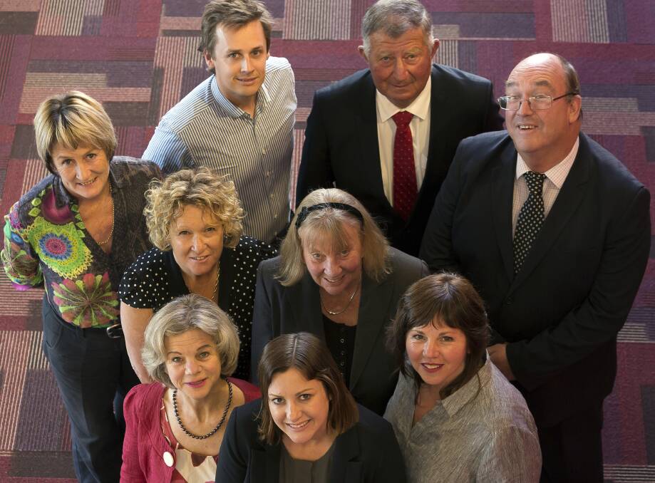 Group shot: The nine Bega Valley Shire Councillors will be on hand at the upcoming Councillors in the Community sessions. Photo: Supplied.