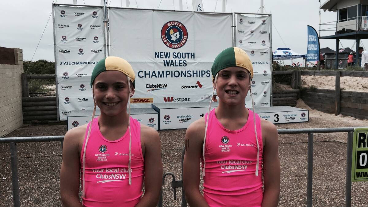Pambula's Archer and Flynn Whitby at last years NSW Surf Lifesaving Championships.