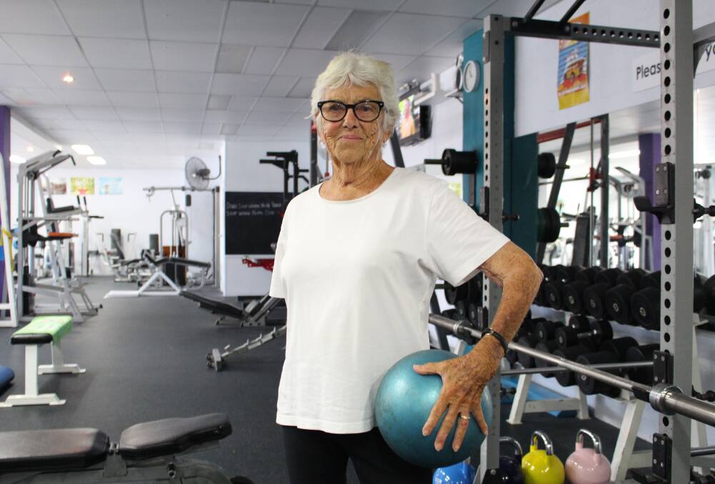 Gymspiration: Ruth Clarke has been going to the gym for 26 years and has been awarded life membership at Merimbula Health and Fitness.
