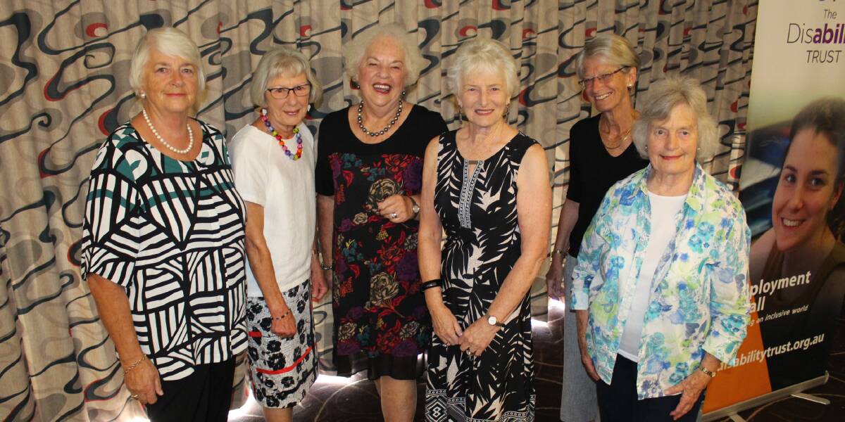 Woman of the year Alison Jenkins with fellow CWA members Marjorie MacKnight, Jan Humphries, Loraine Clarke, Joan Eakins and Elizabeth Prosser.