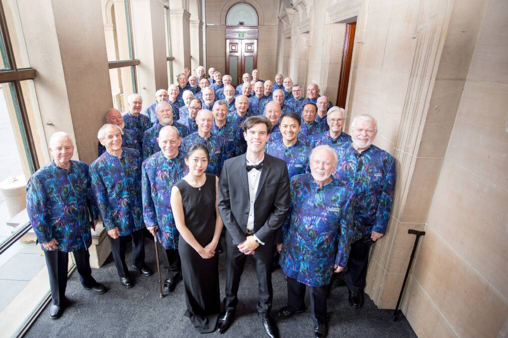 Vocal variety: The Sydney Male Choir bring joy through their singing and are ready to entertain Bega and Merimbula crowds on May 10 to 11. 